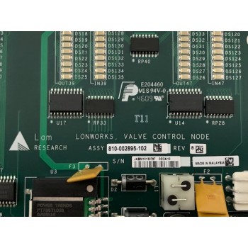 LAM Research 810-002895-102 Lonworks Valve Control Node PCB